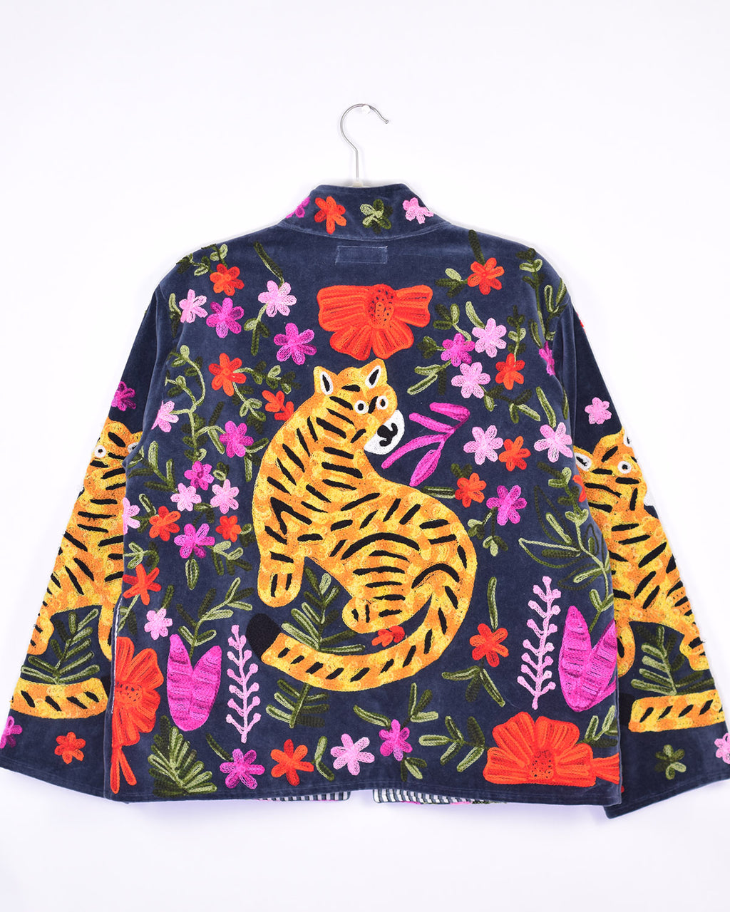 Tiger Tribe Embroidered Velvet Jacket - 08 image 0