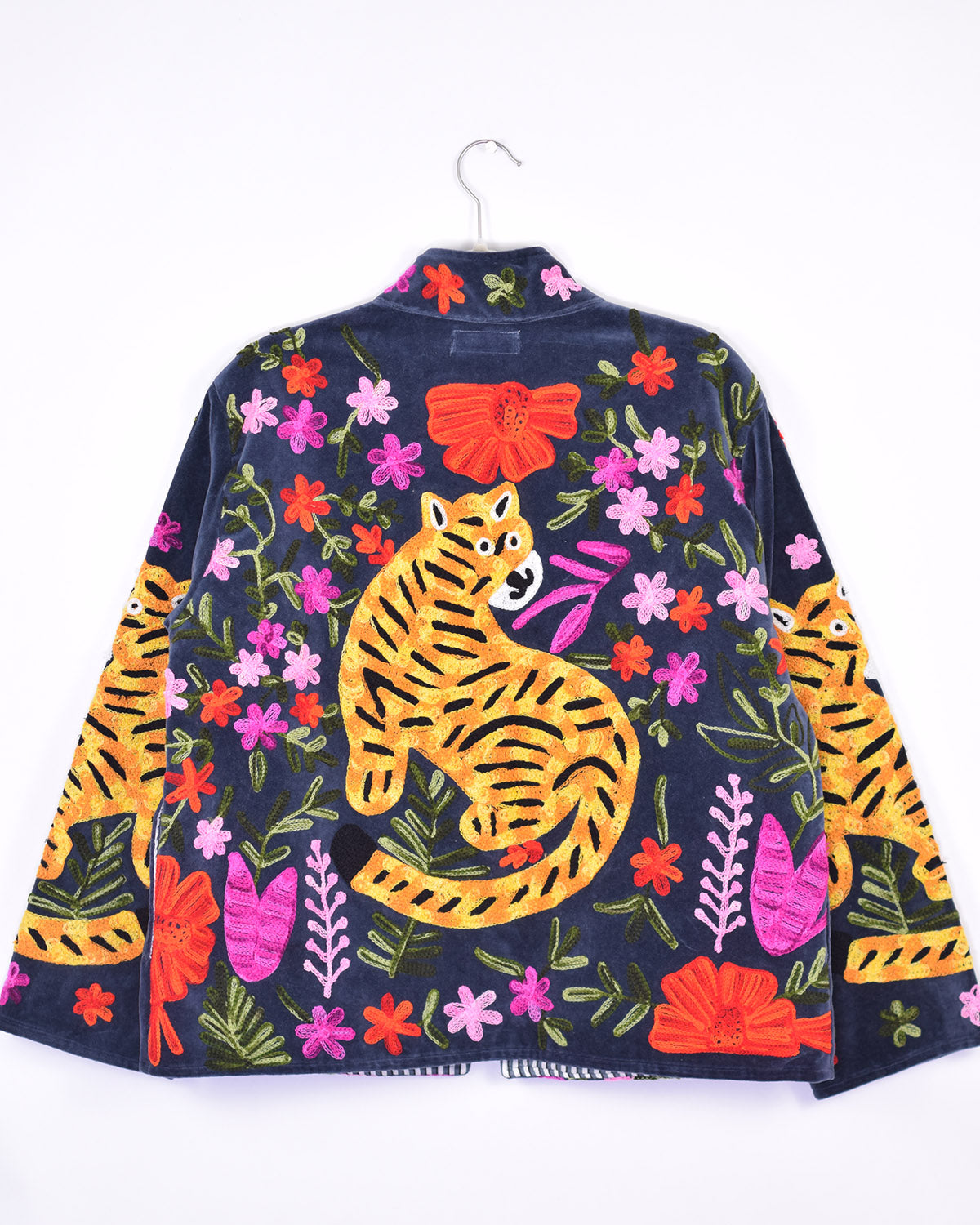 Tiger Tribe Embroidered Velvet Jacket - 08 image 0