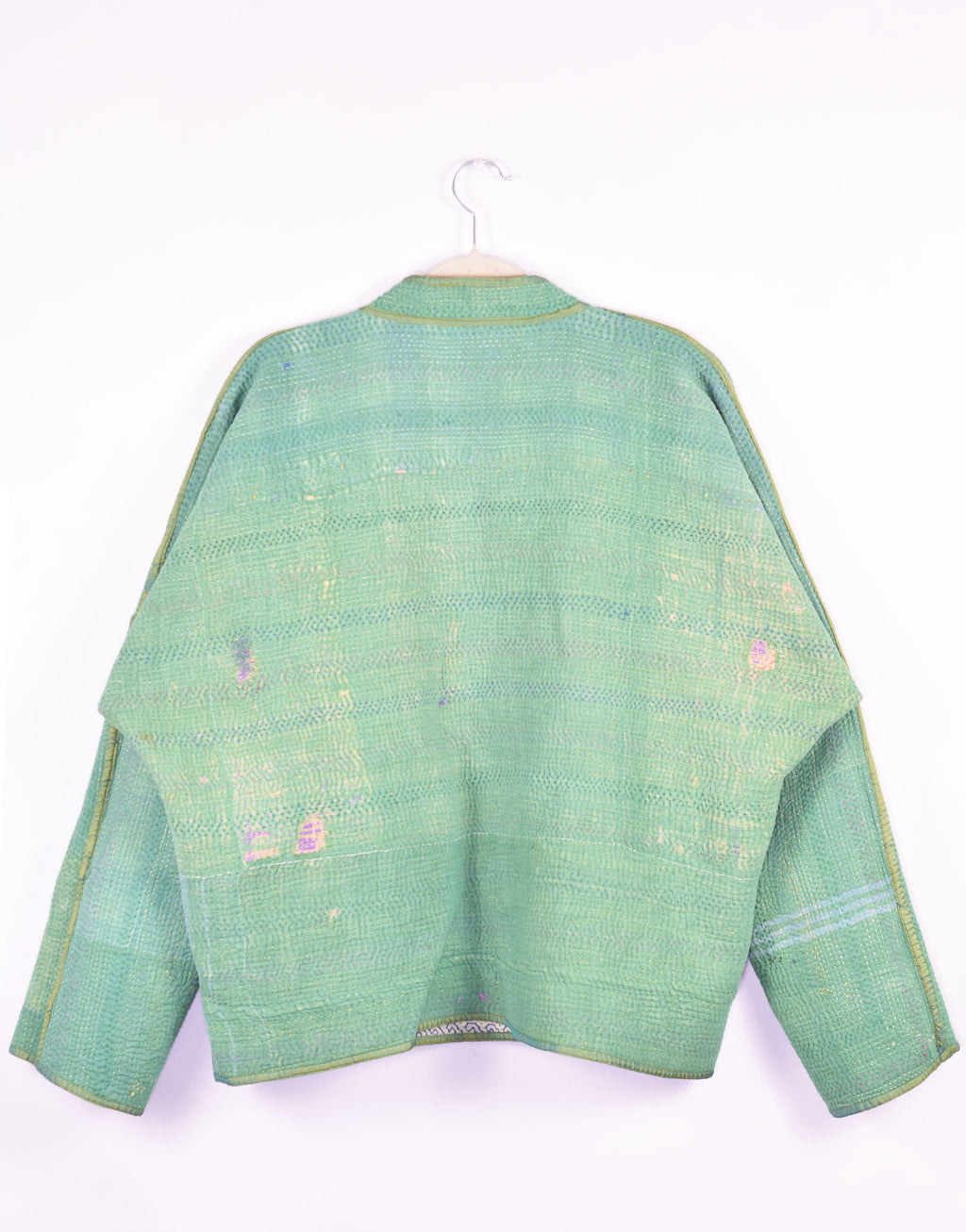 Charlie Quilted Reversible Patchwork Kantha Jacket - 07 image 3