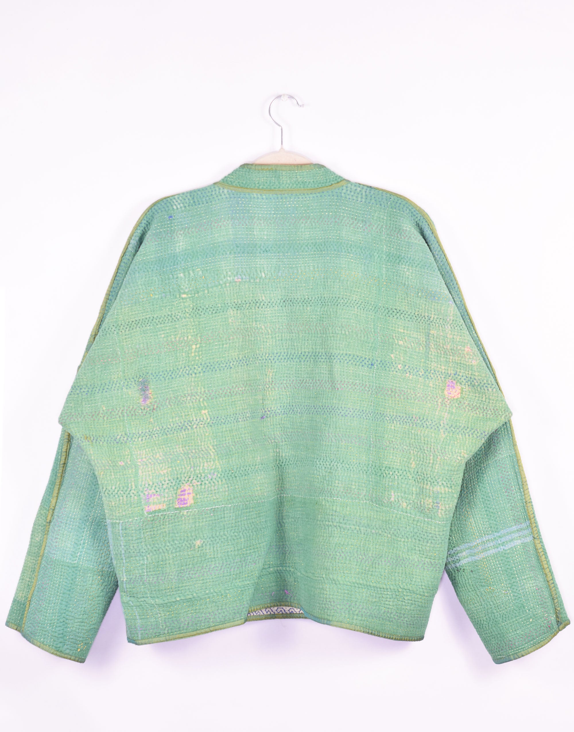 Charlie Quilted Reversible Patchwork Kantha Jacket - 07 image 3