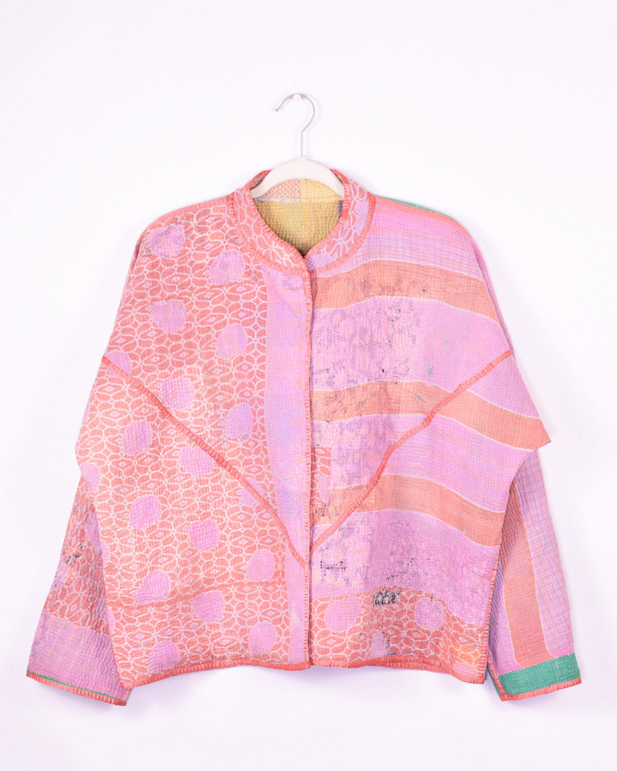 Charlie Quilted Reversible Patchwork Kantha Jacket - 04 image 0