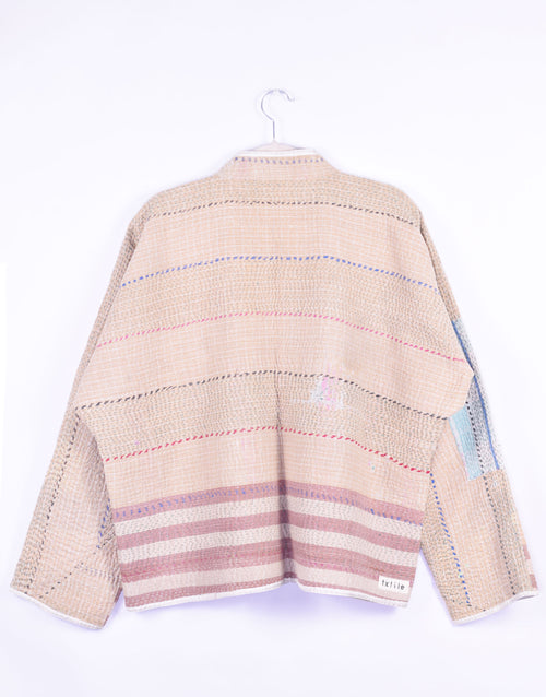 Charlie Quilted Reversible Patchwork Kantha Jacket - 06 image 1