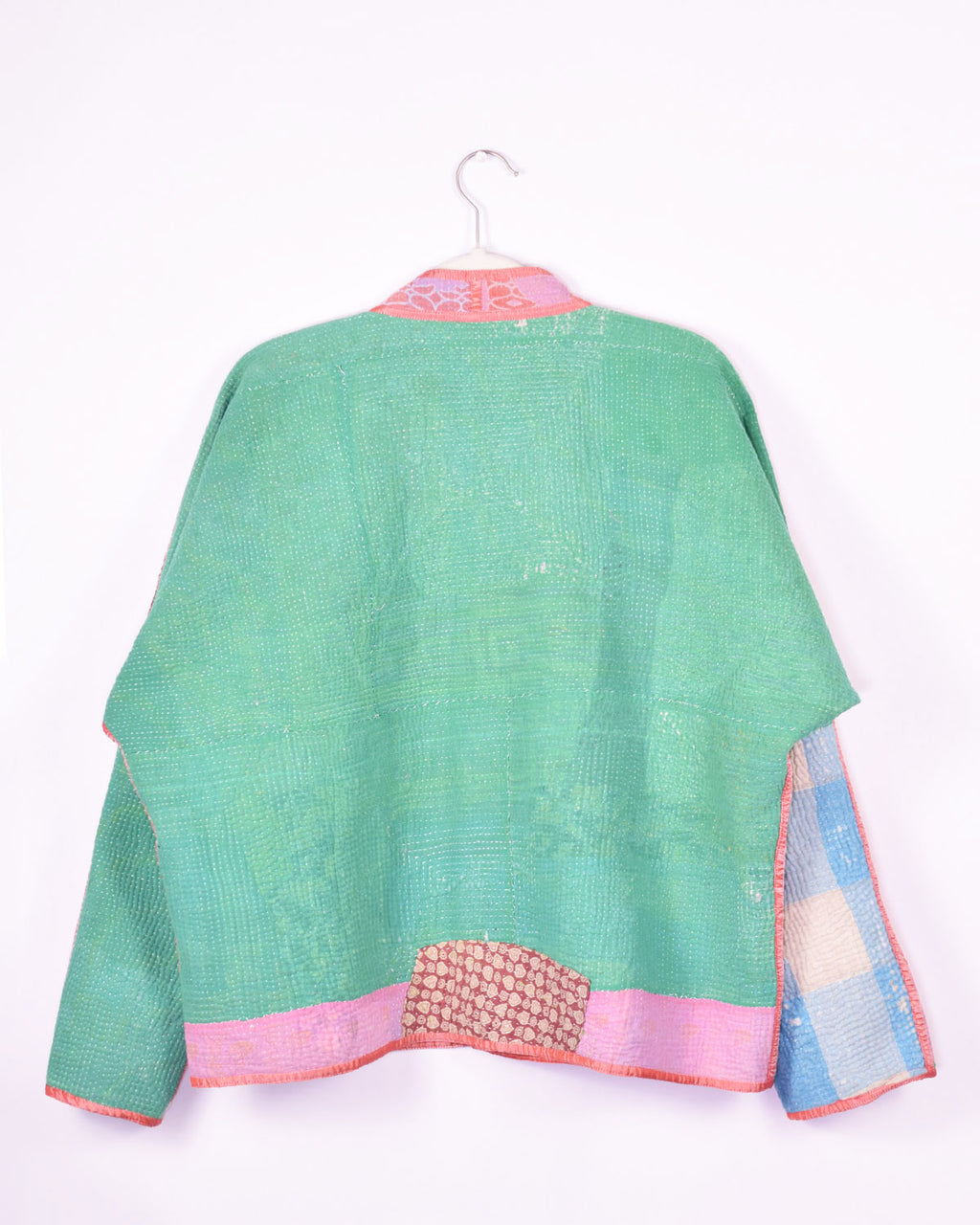 Charlie Quilted Reversible Patchwork Kantha Jacket - 04 image 1