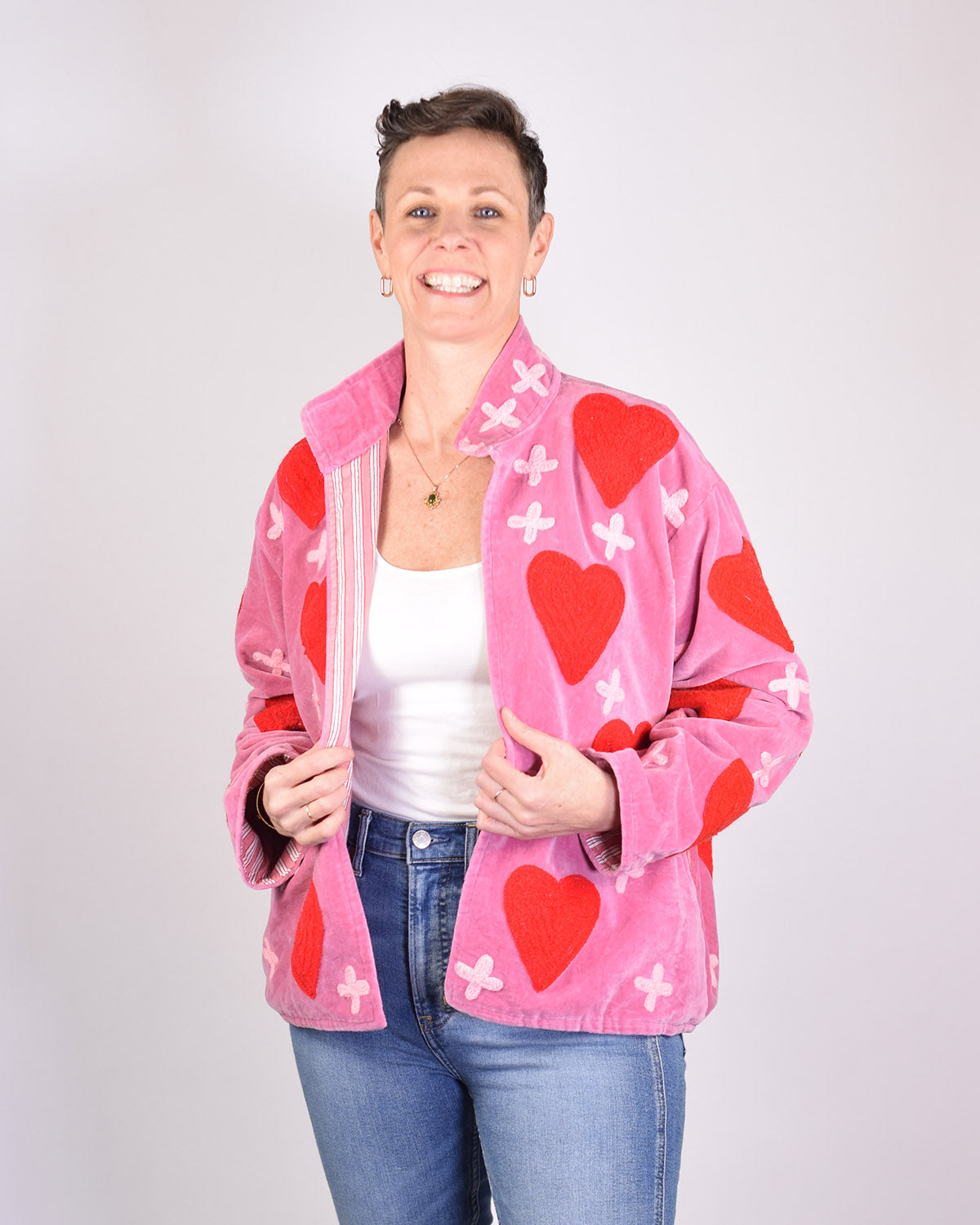 Adore Me Embroidered Velvet Jacket - 01 – Txtile