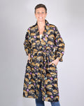 Lightweight Cotton Robe / Kimono - Sleeping Tigers Black image 0