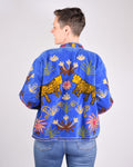 Leopard Jungle Embroidered Velvet Jacket - 01 image 0