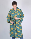 Lightweight Cotton Robe / Kimono - Roaming Jaguars image 0