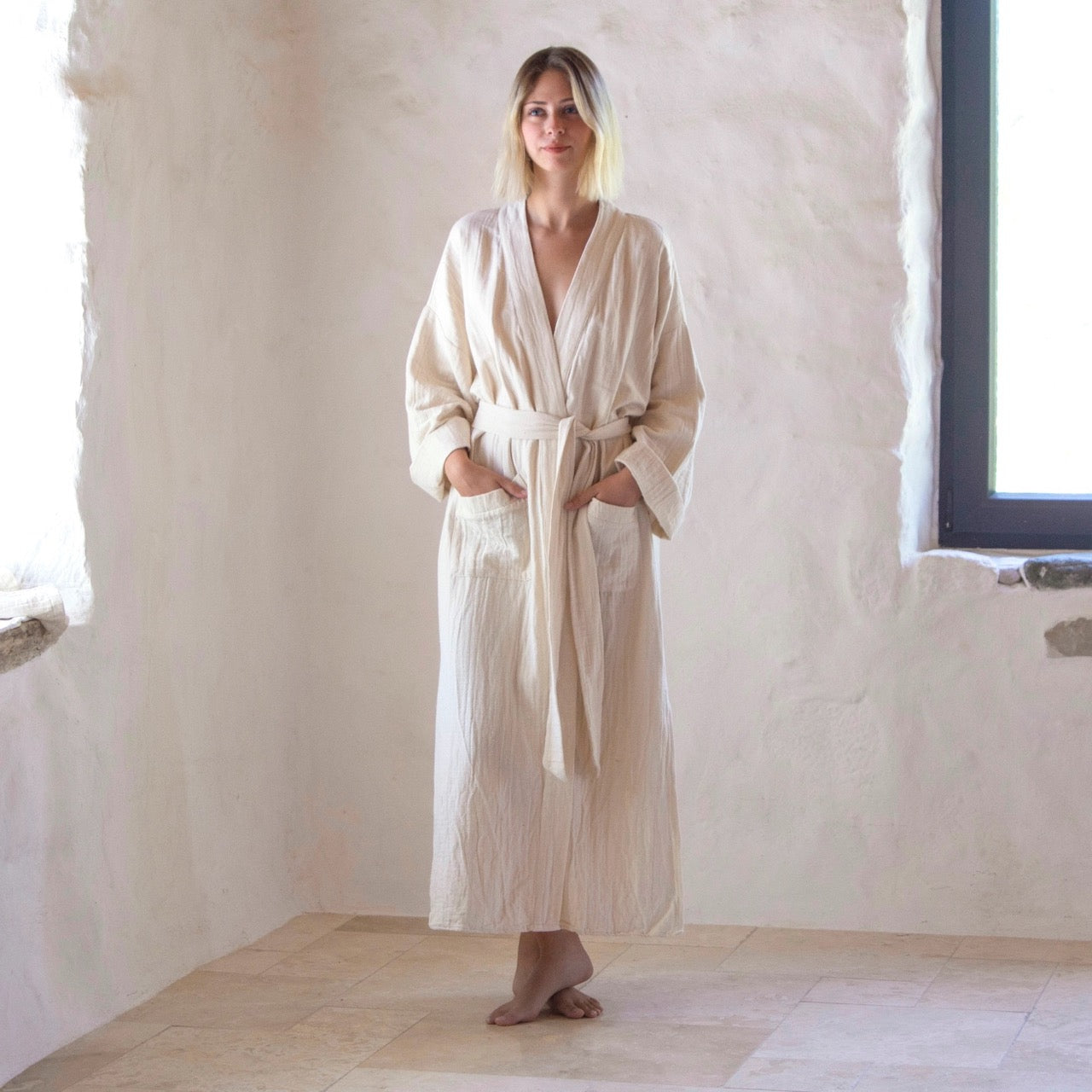 Loomist Muslin Double-Layer Robe image 1