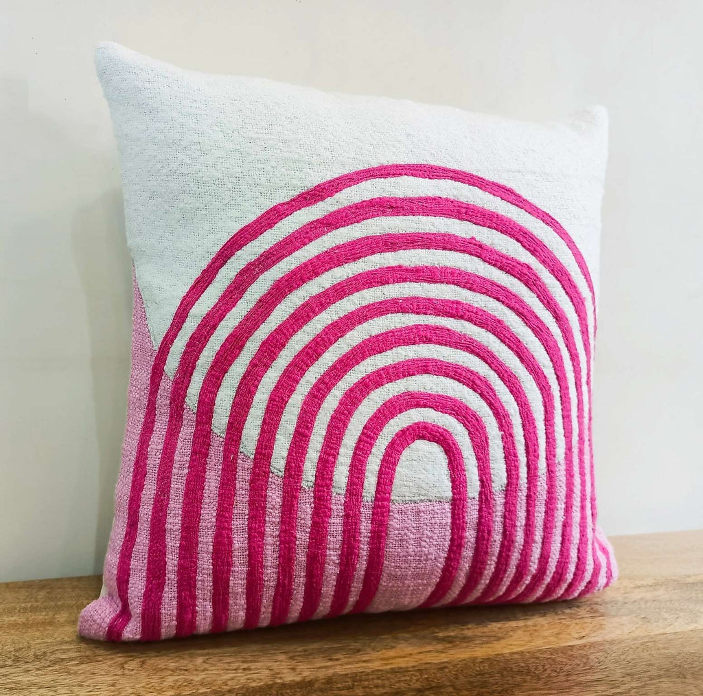 Pink Rainbow Pillow image 3