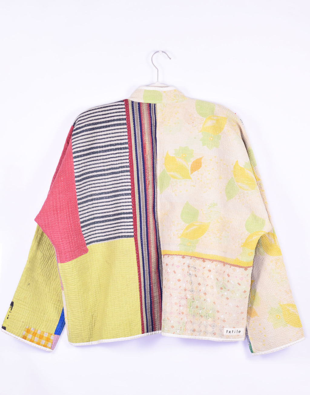 Charlie Quilted Reversible Patchwork Kantha Jacket - 01 image 3