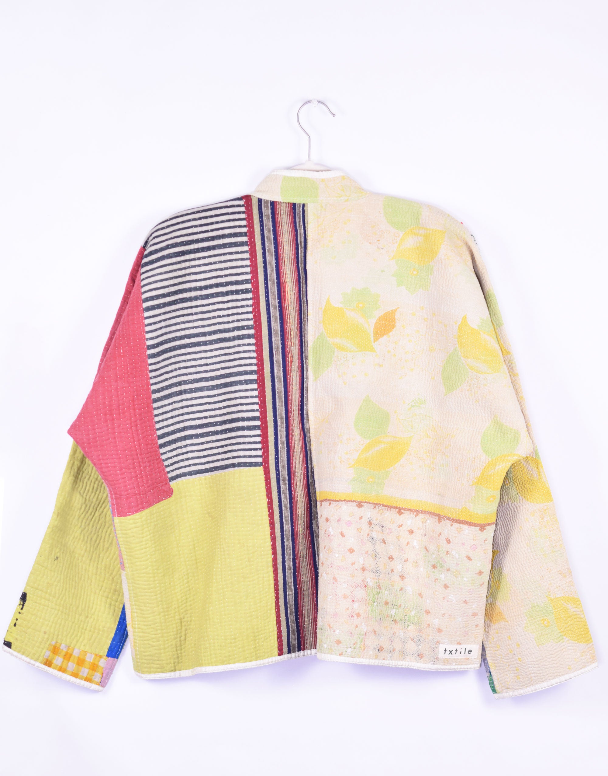 Charlie Quilted Reversible Patchwork Kantha Jacket - 01 image 3