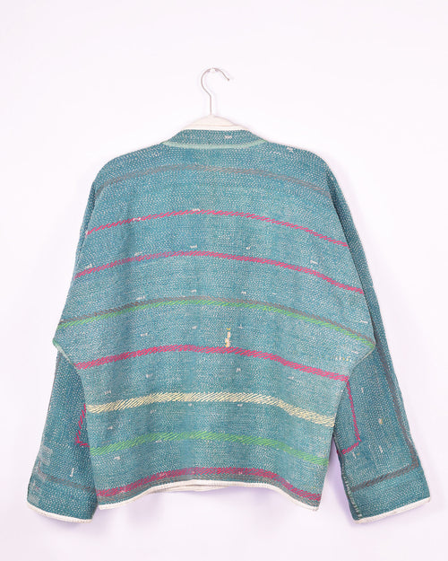 Charlie Quilted Reversible Patchwork Kantha Jacket - 09 image 1