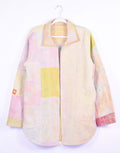 Frankie Long Quilted Reversible Patchwork Kantha Jacket - 08 image 0