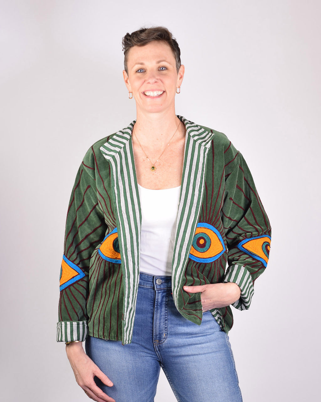 Velvet Evil Eye Jacket - 05 image 4
