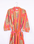 Tiger Robe - Lightweight Cotton - Orange/Pink image 0