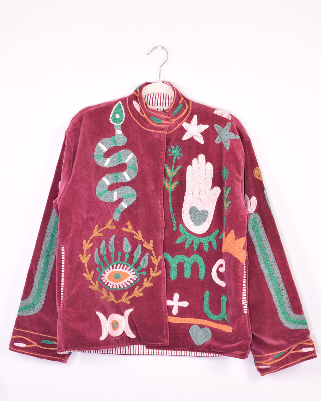 Me + You Embroidered Velvet Jacket - 04 image 0