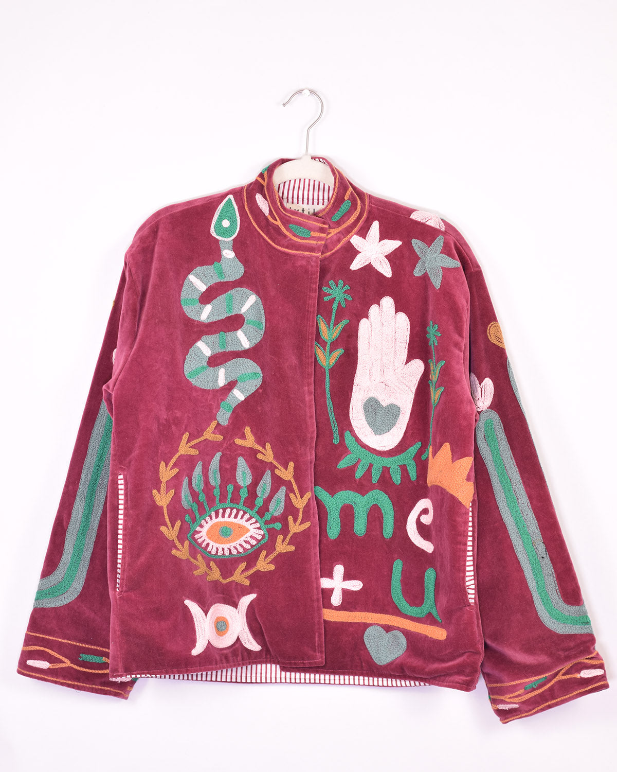Me + You Embroidered Velvet Jacket - 04 image 0