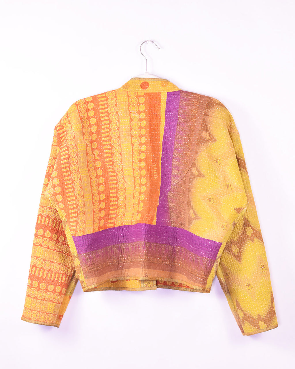 Sofie Quilted Reversible Patchwork Kantha Jacket - 03 image 5