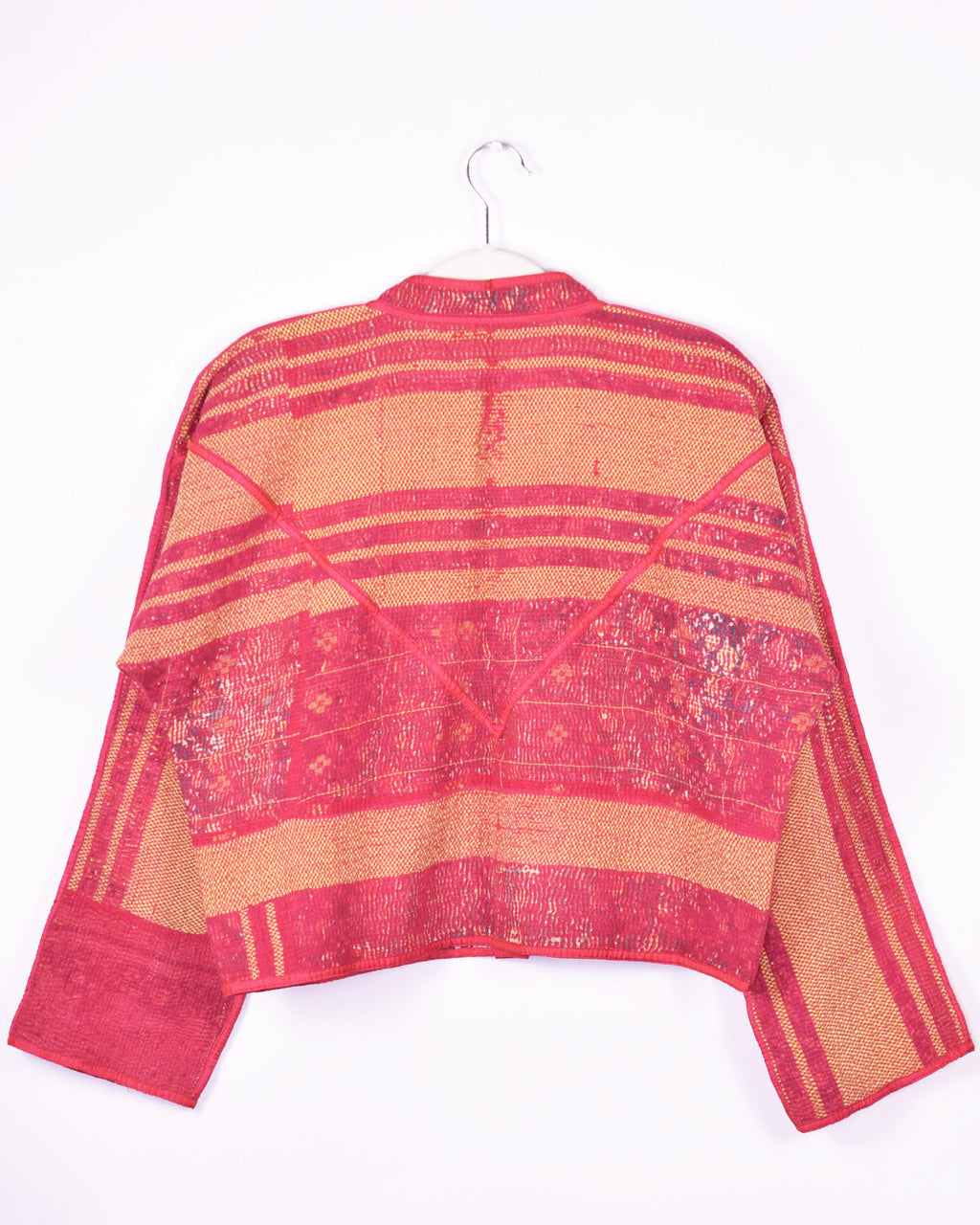 Sofie Quilted Reversible Patchwork Kantha Jacket - 02 image 1