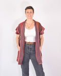 Maddie Cape - Reversible Jacket/Vest - Repurposed Kantha Quilts -04 image 5
