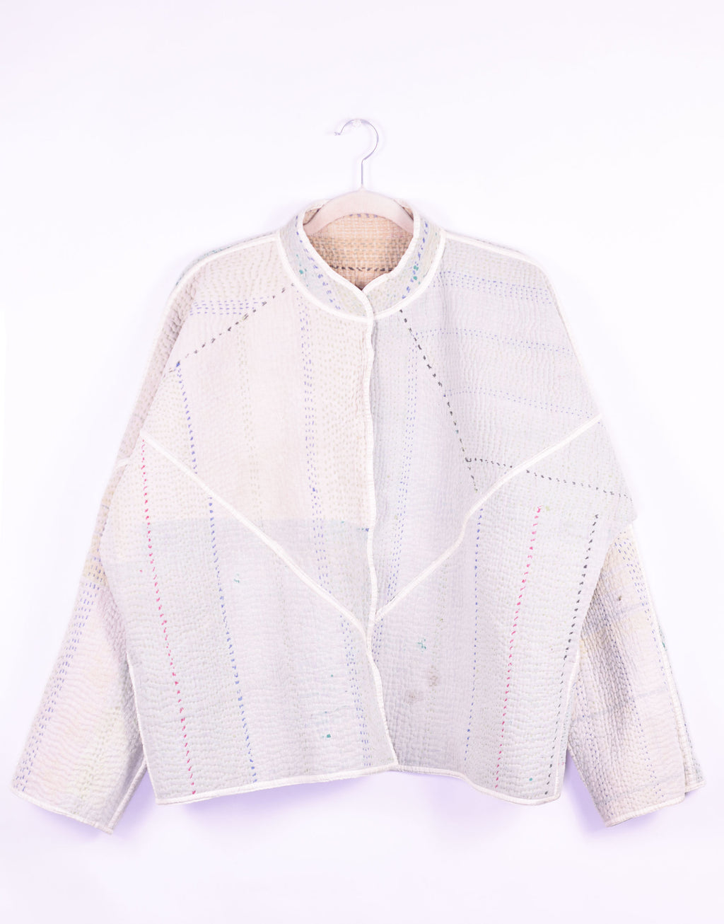 Charlie Quilted Reversible Patchwork Kantha Jacket - 06 image 2