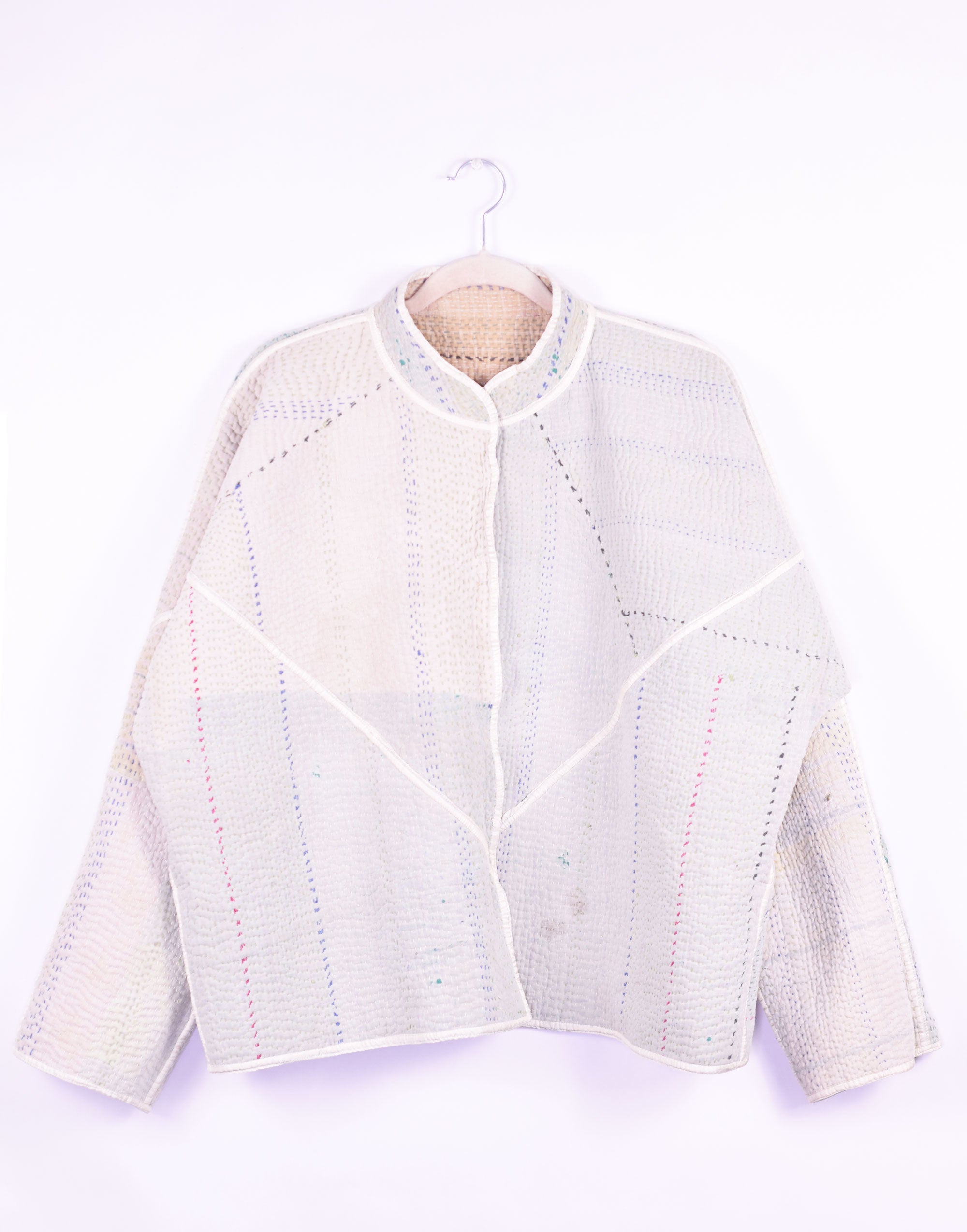 Charlie Quilted Reversible Patchwork Kantha Jacket - 06 image 2