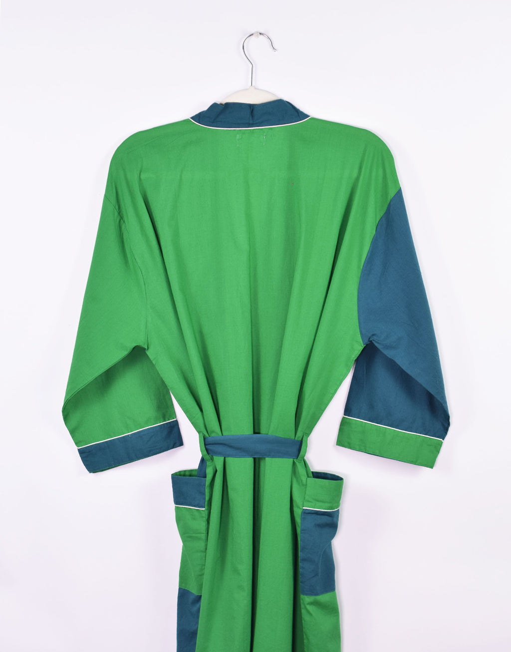 Lightweight Color Block Cotton Robe image 8
