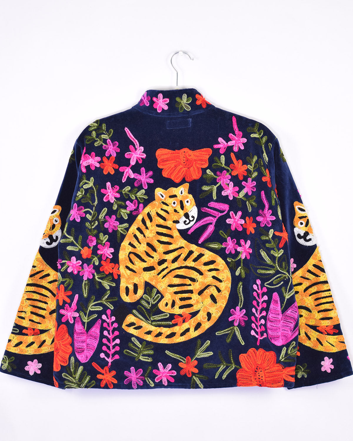 Tiger Tribe Embroidered Velvet Jacket - 07 image 1