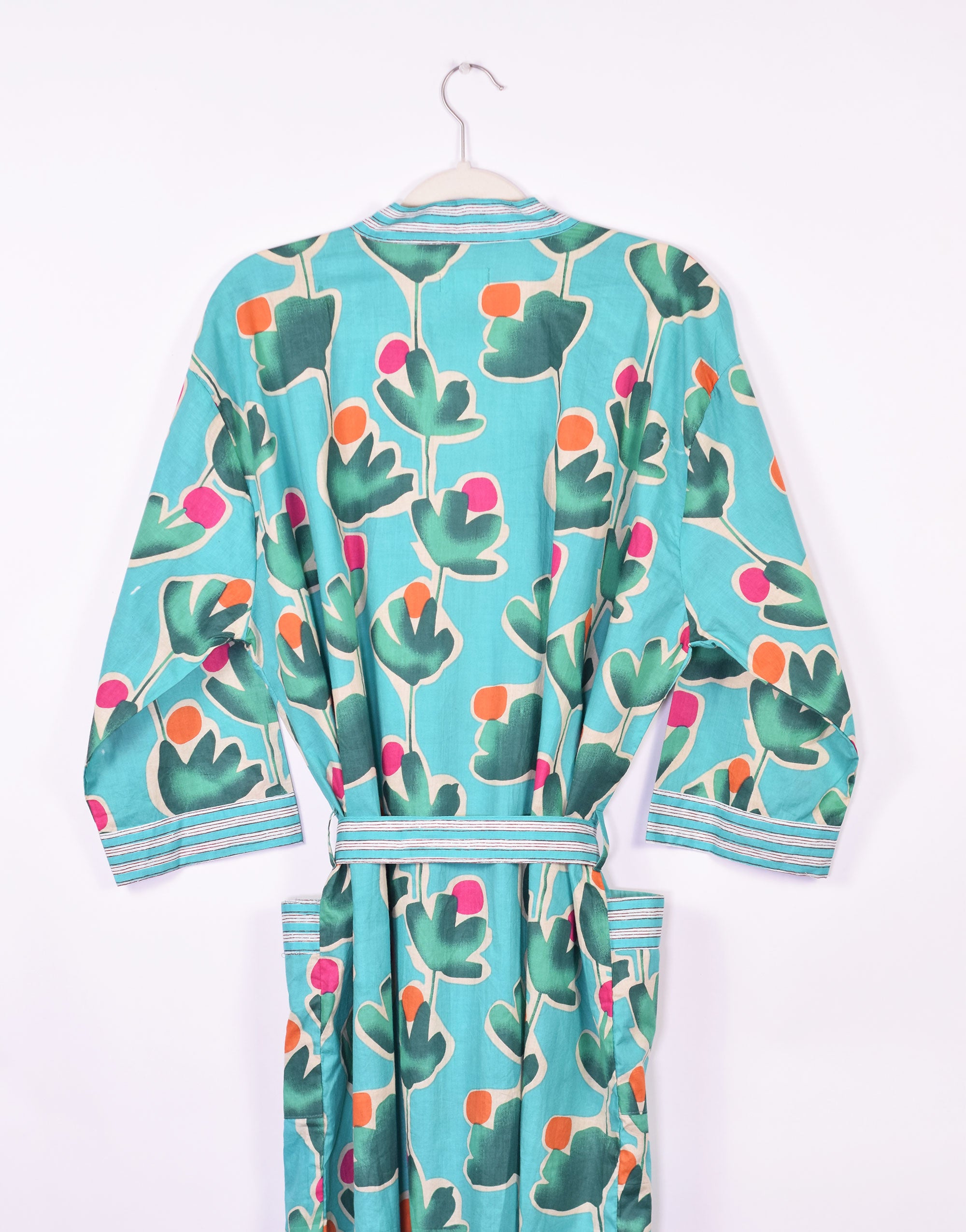 Lightweight Cotton Robe - Cactus Blooms image 3