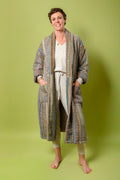 Organic Turkish Cotton Plush Terry Cloth Robe - Soft Rainbow image 0