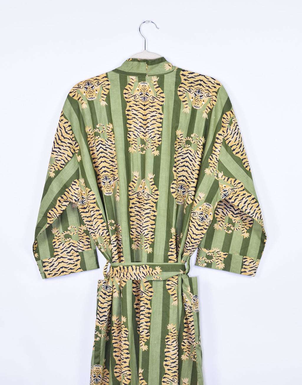 Lightweight Cotton Robe - Green Tiger image 5