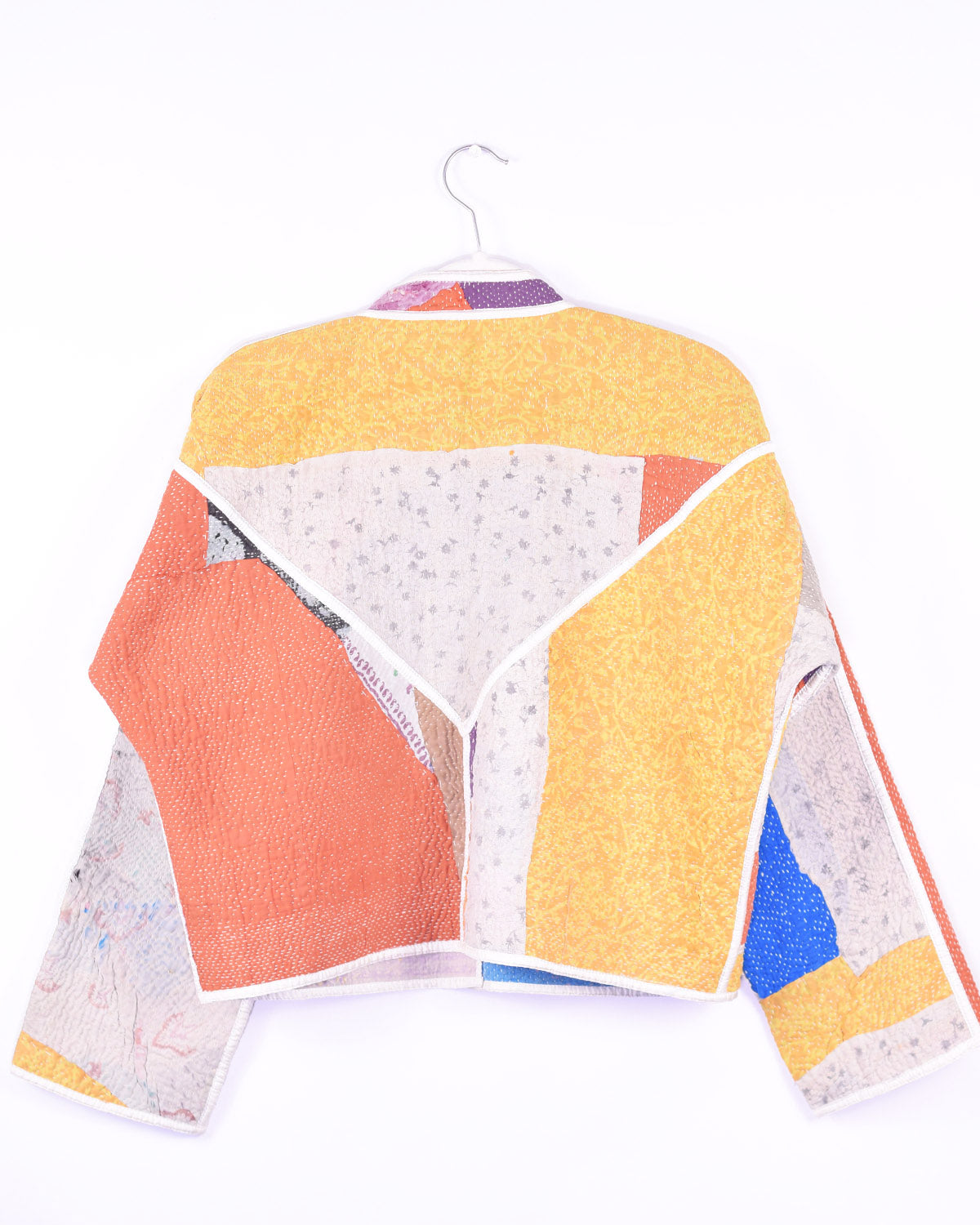 Sofie Quilted Reversible Patchwork Kantha Jacket -16 image 4
