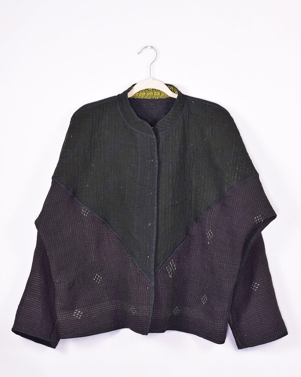 Charlie Quilted Reversible Patchwork Kantha Jacket - 05 image 2