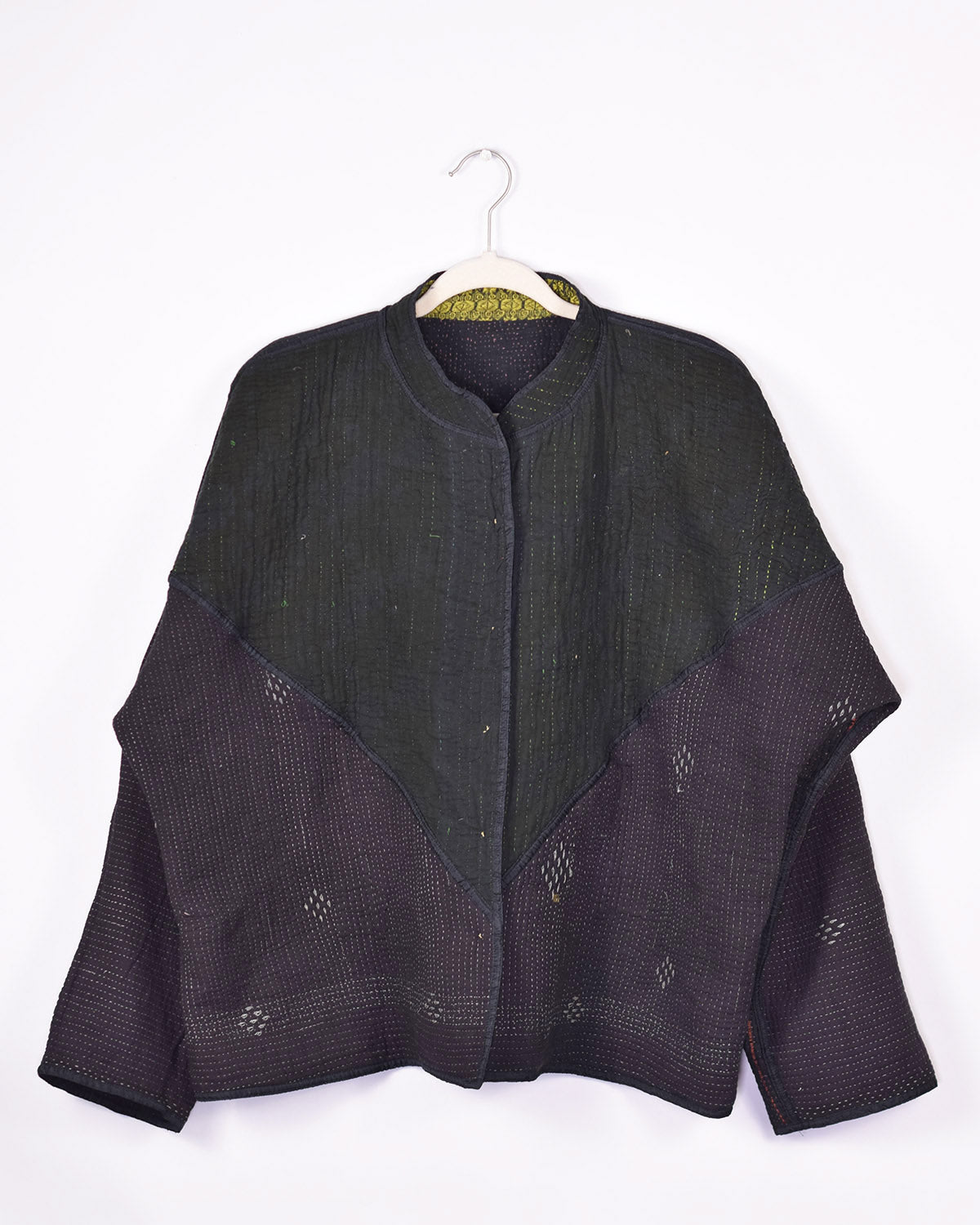 Charlie Quilted Reversible Patchwork Kantha Jacket - 05 image 2