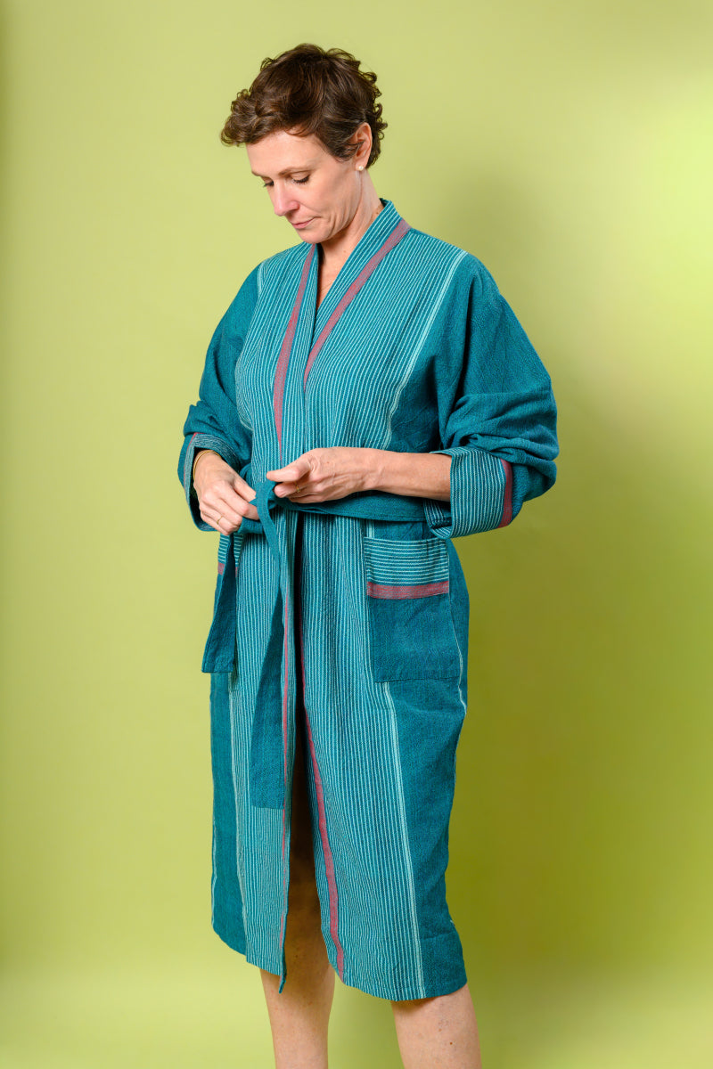 Luxury Turkish Linen - Cotton Robe -02 image 2