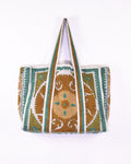 Canvas Suzani Embroidered Oversized Tote Bag - 11 image 0