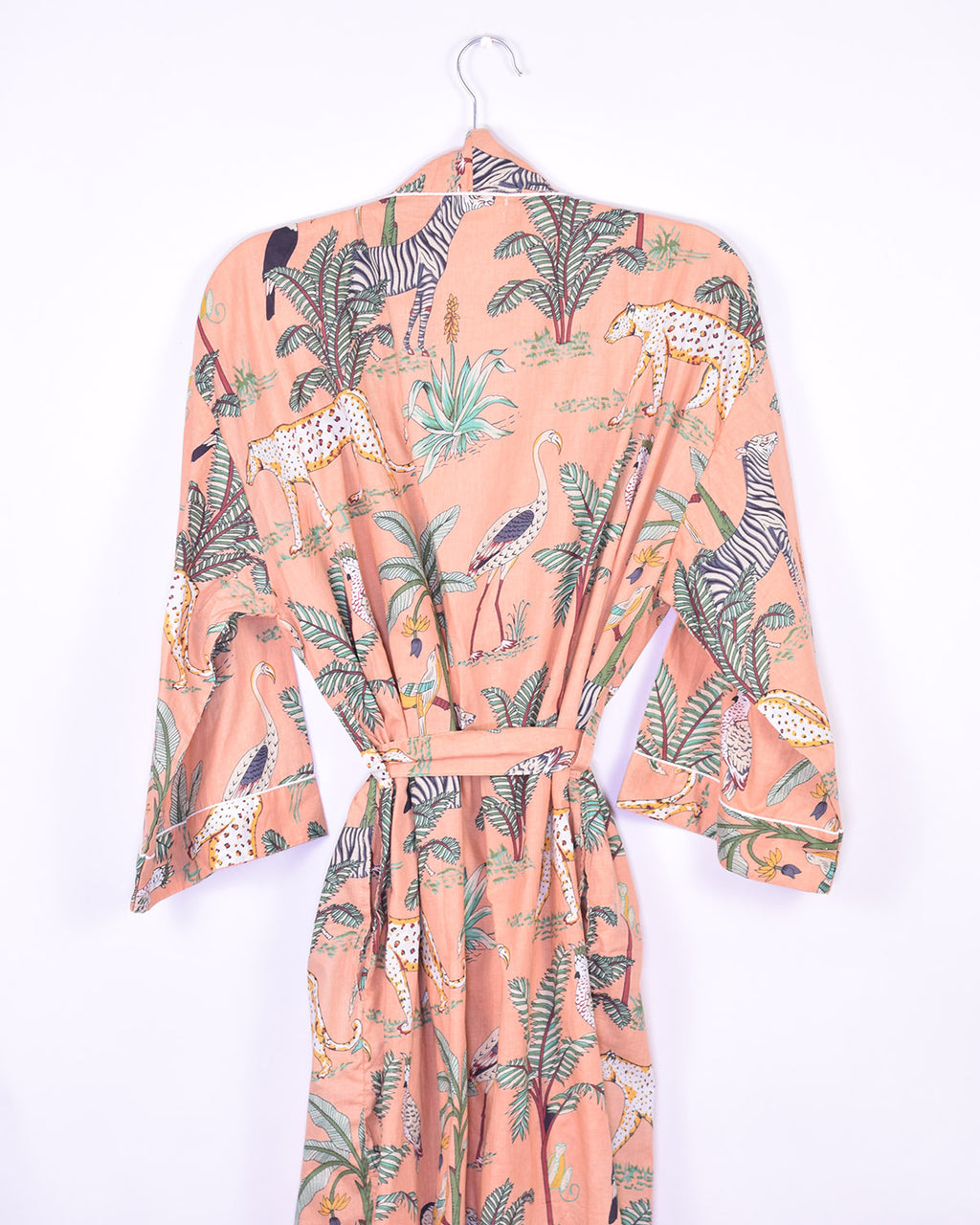 Lightweight Cotton Robe / Kimono - Sunrise Safari image 13