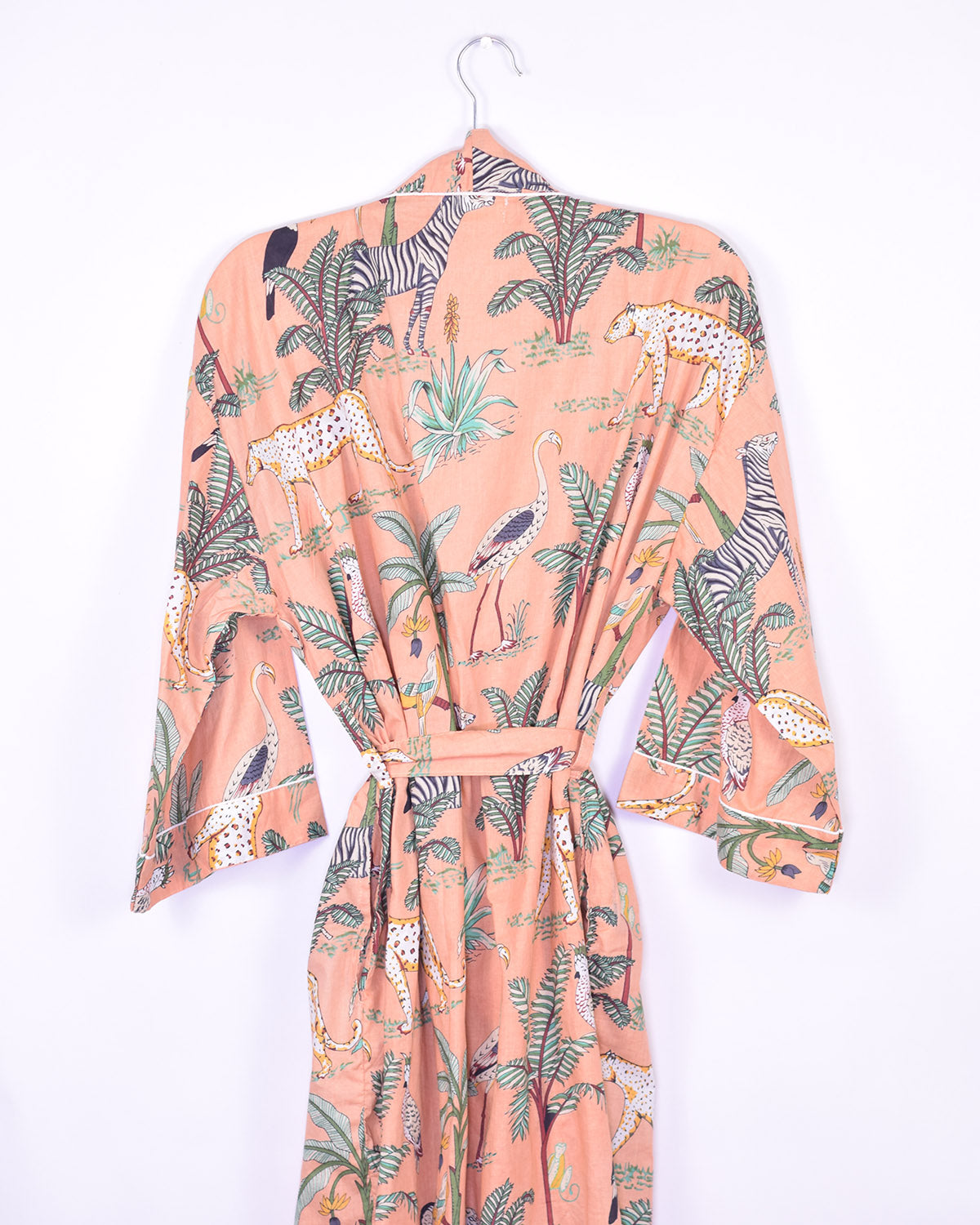 Lightweight Cotton Robe / Kimono - Sunrise Safari image 13