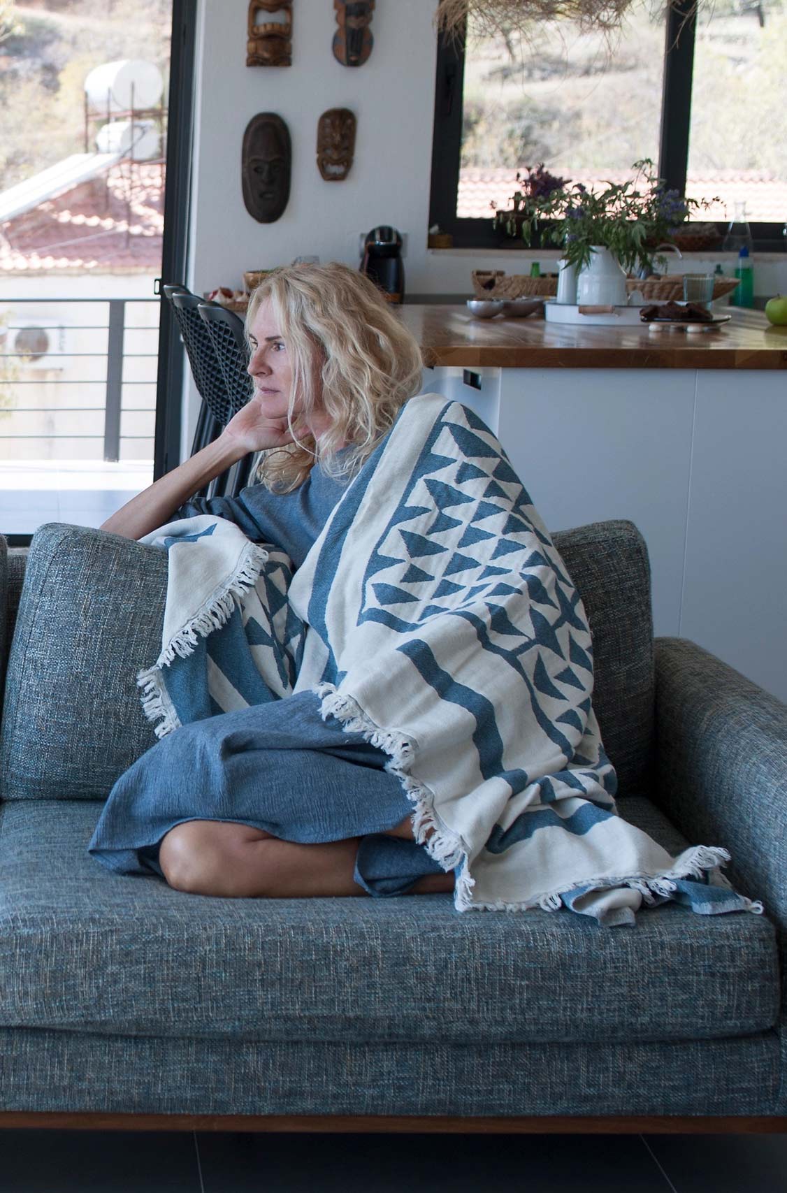 Milet Turkish Throw Blanket image 3
