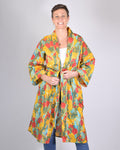 Lightweight Cotton Robe / Kimono - Morning Jungle image 0