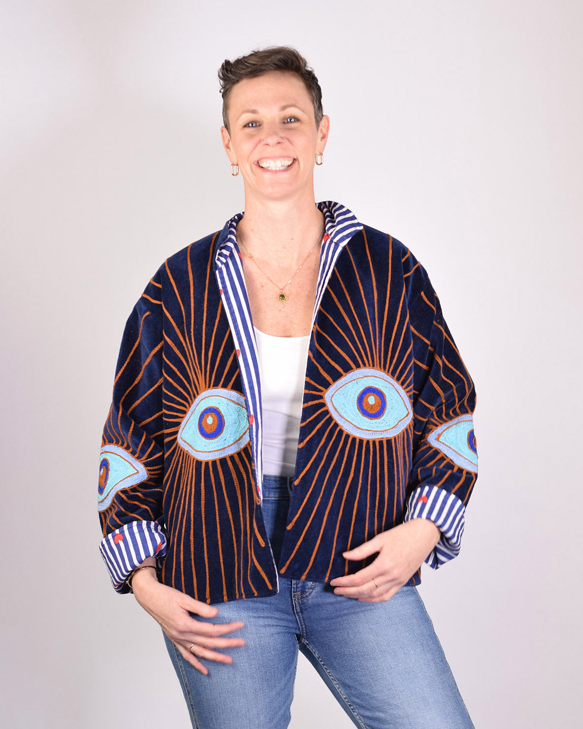 Velvet Evil Eye Jacket - 06 image 5