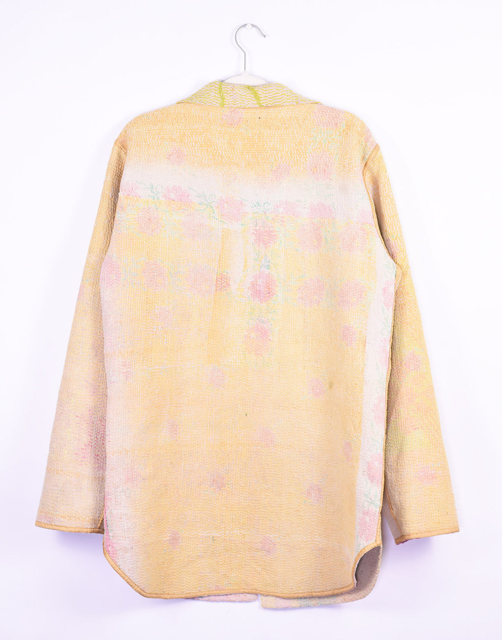 Frankie Long Quilted Reversible Patchwork Kantha Jacket - 08 image 3