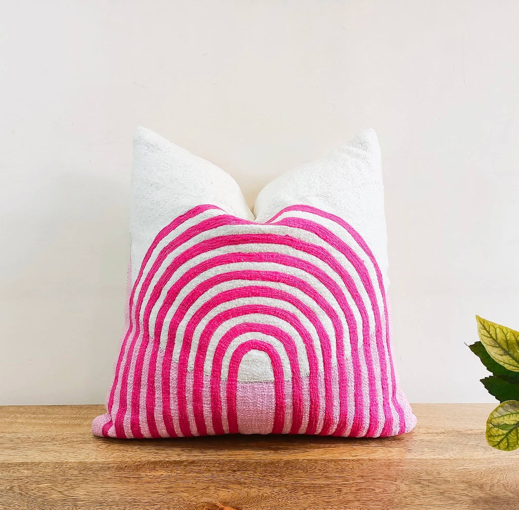 Pink Rainbow Pillow image 0