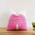 Pink Rainbow Pillow image 0