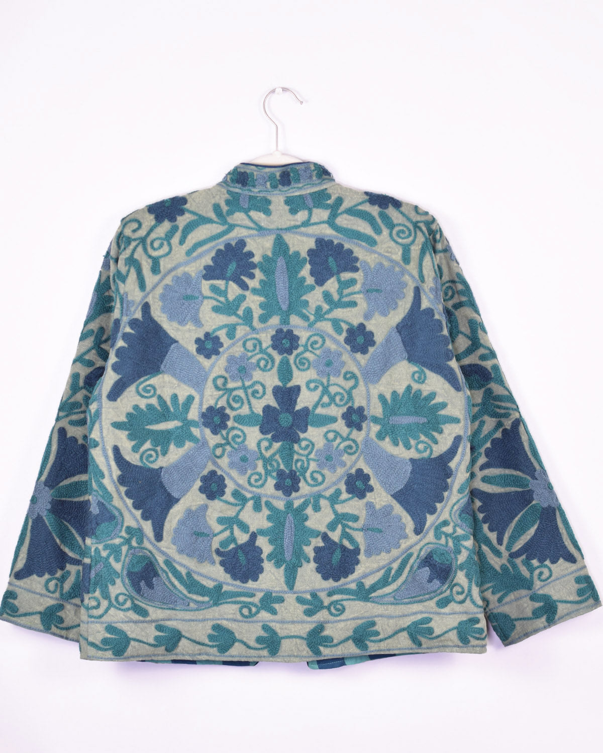 Suzani Embroidered Canvas Jacket/Cardigan -10 image 1