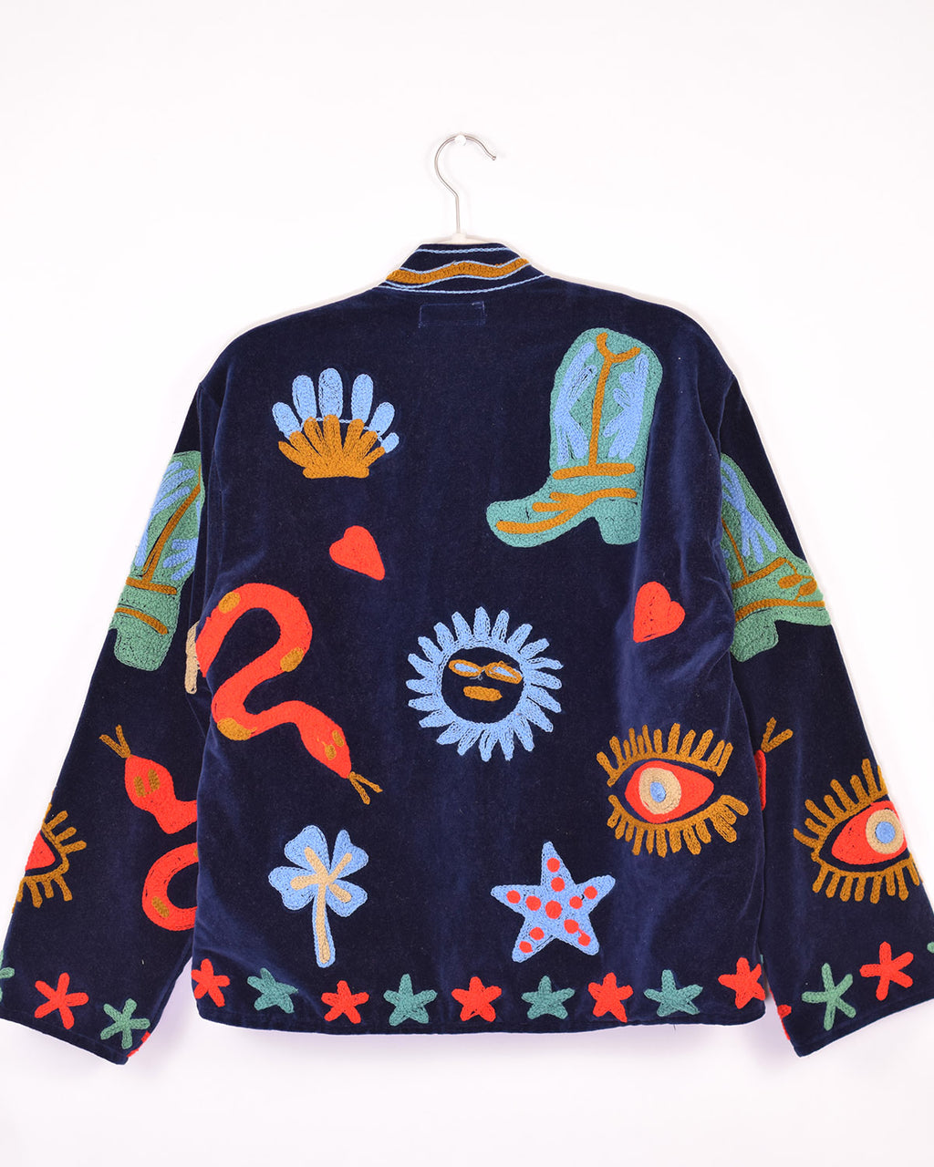 Embroidered Suzani Velvet Jacket - 06 image 1