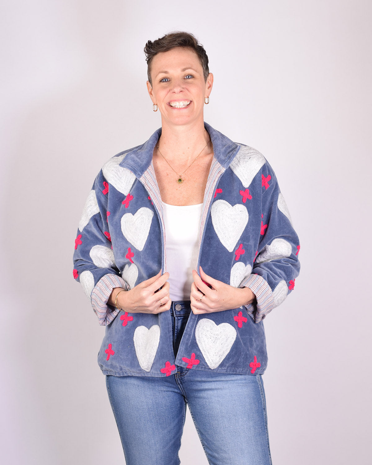 Adore Me Embroidered Velvet Jacket - 03 image 0