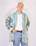 Frankie Long Quilted Reversible Patchwork Kantha Jacket -17