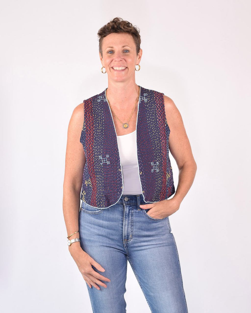Cassie Quilted Vest - 01