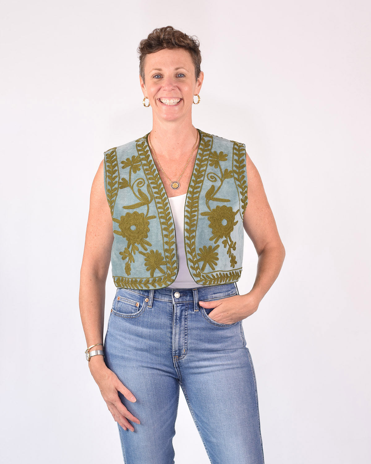 Cassie Velvet Vest - 05
